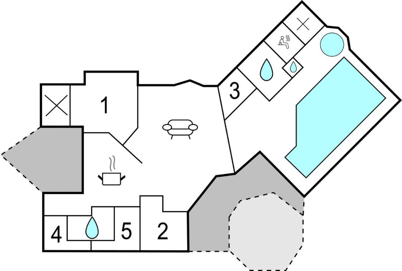 Hohendorf  Kranich Poolferienhausヴィラ エクステリア 写真